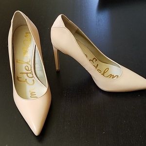 Sam Edelman  leather nude pump
